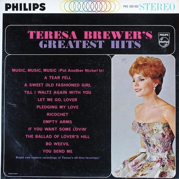 Teresa Brewer – Teresa Brewer's Greatest Hits (1962, Philips)