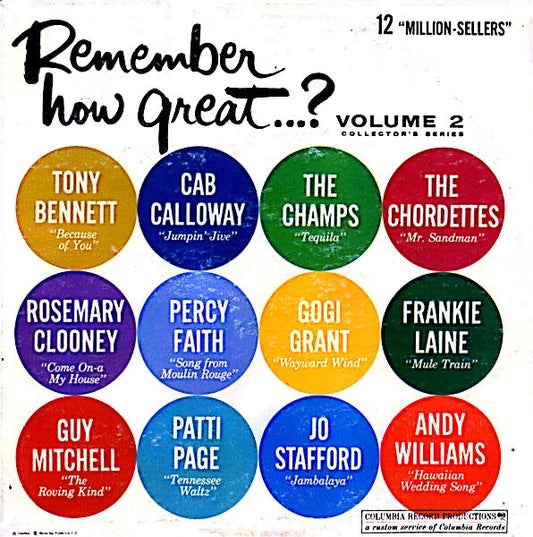 Various – Remember How Great...? Volume 2 (1962, Columbia Record Productions)