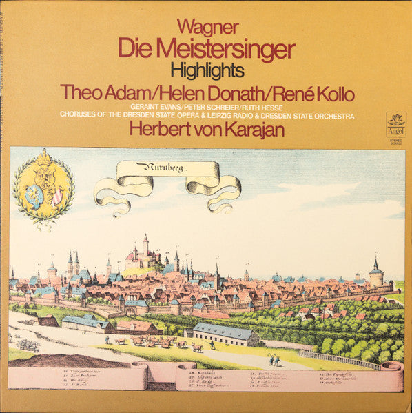 Richard Wagner|Herbert von Karajan – Die Meistersinger (Highlights) (1973, Angel Records)