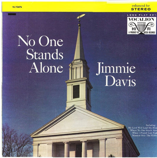 Jimmie Davis|The Anita Kerr Singers – No One Stands Alone (1966, Vocalion (2))