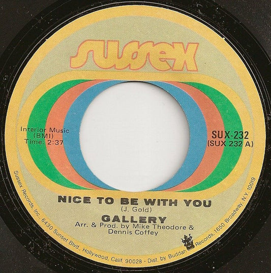 Gallery (2) – Nice To Be With You (1972, Sussex)