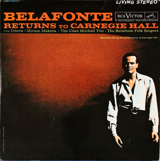 Harry Belafonte – Belafonte Returns To Carnegie Hall (1960, RCA Victor)
