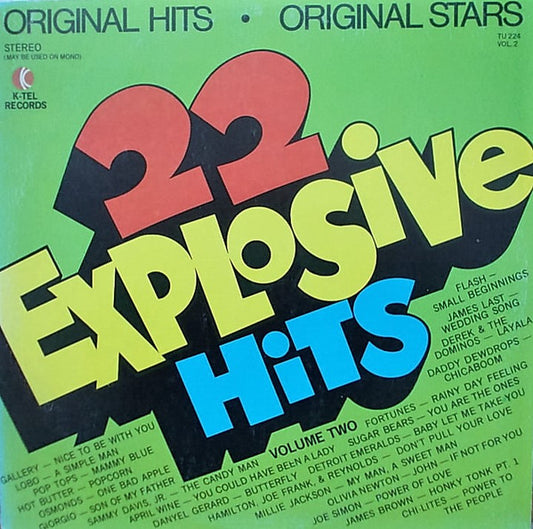 Various – 22 Explosive Hits, Vol 2 (1972, K-Tel)