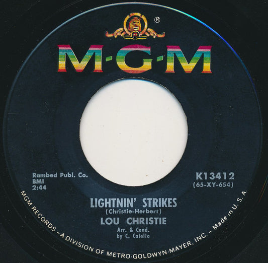 Lou Christie – Lightnin' Strikes (1965, MGM Records)