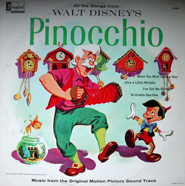 Various – Walt Disney's Pinocchio (Music From The Original Motion Picture Sound Track) (1976, Disneyland)