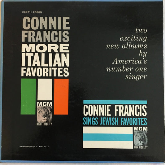 Connie Francis – More Italian Favorites / Sings Jewish Favorites (1960, MGM Records)