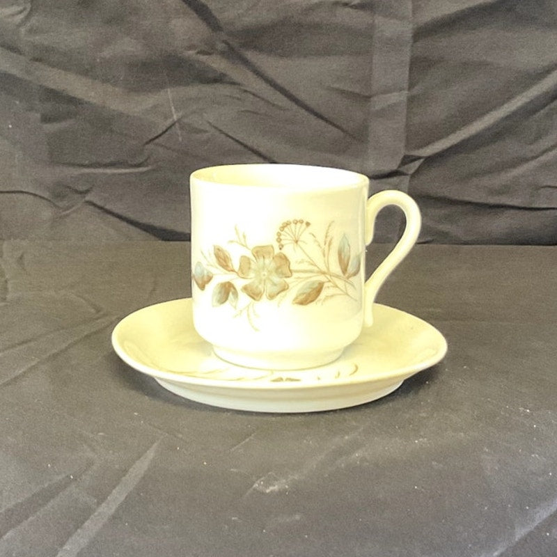 Simple Floral Tea Cup & Saucer