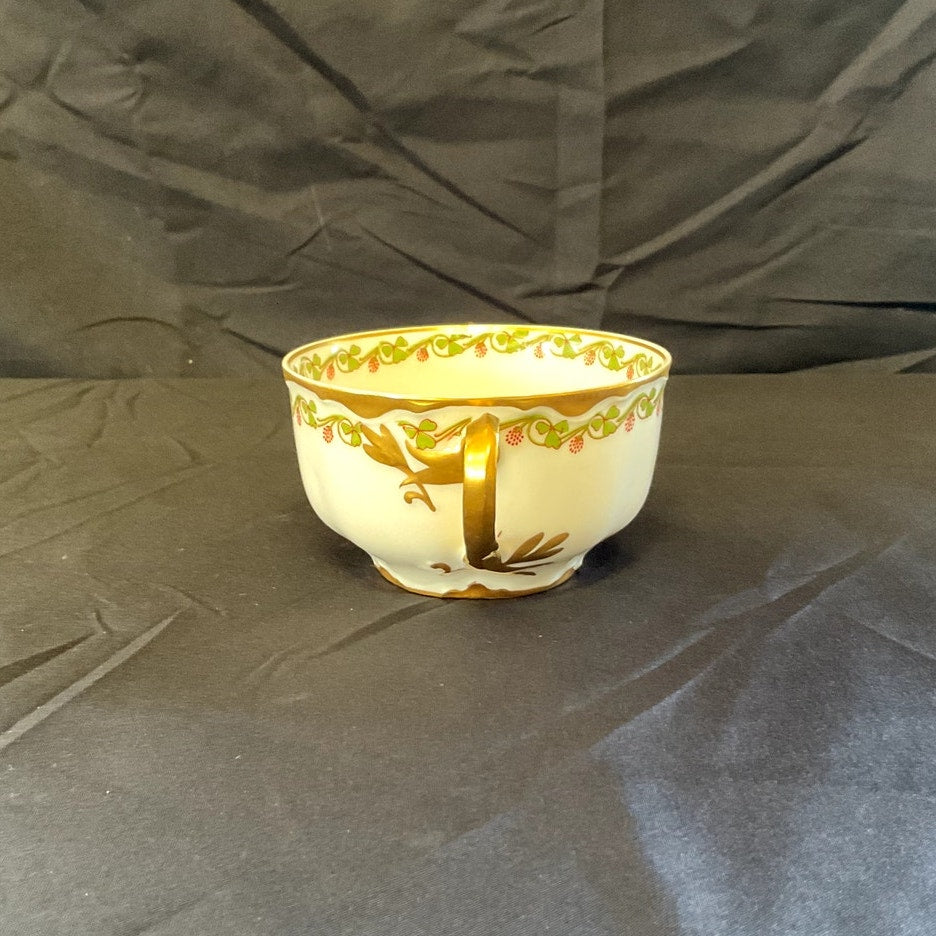 Haviland & Co. Limoges Gilded Bullion Cup & Saucer circa 1900s