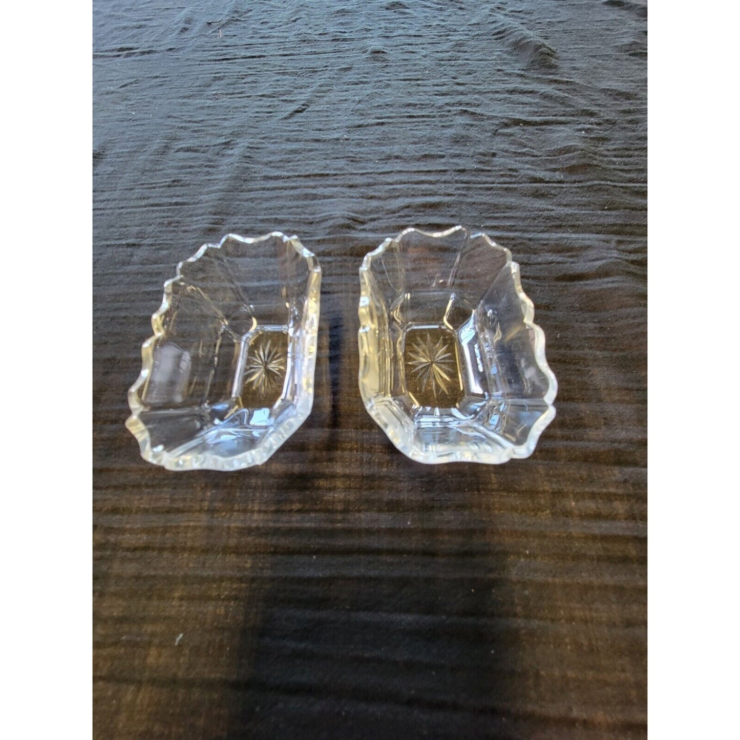 Pair of Glass Salt Cellars