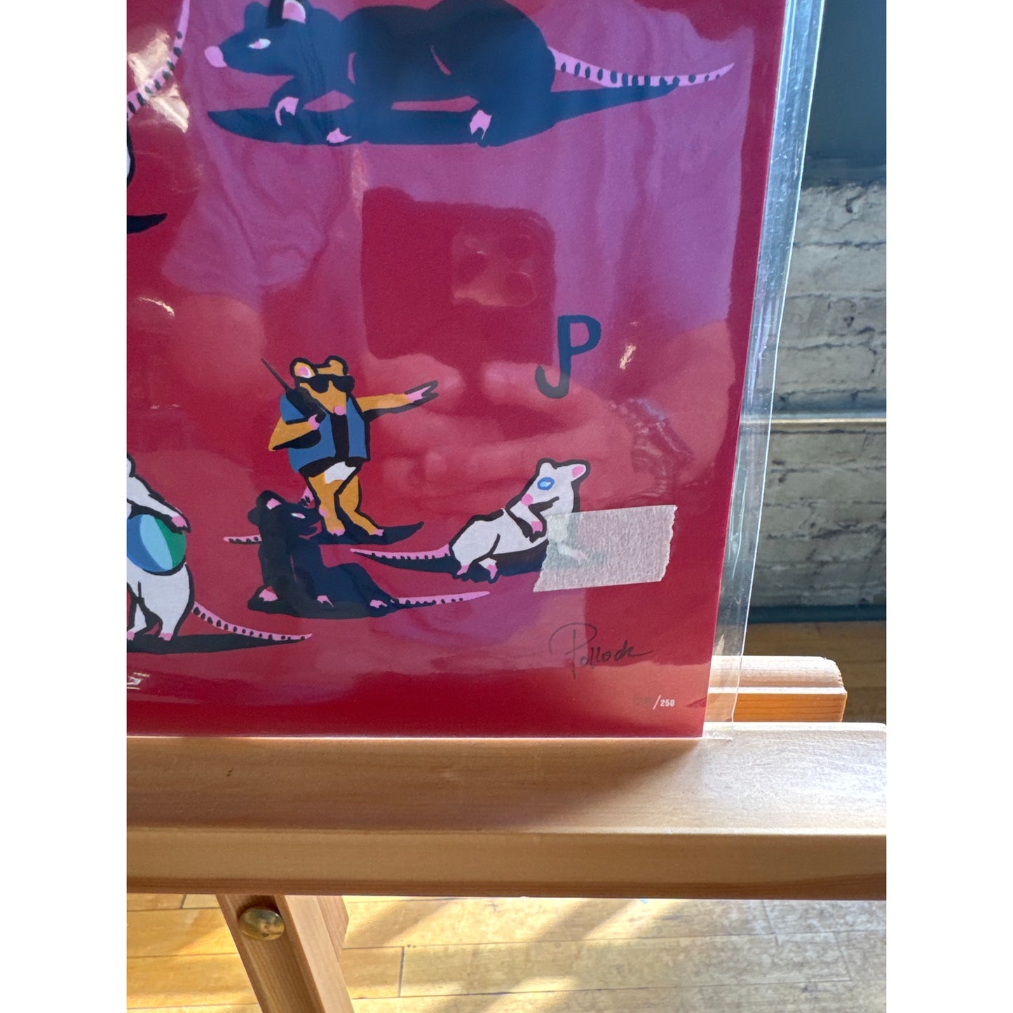 Phish Pied Piper 2020 Pollock Red Poster 128 of 250