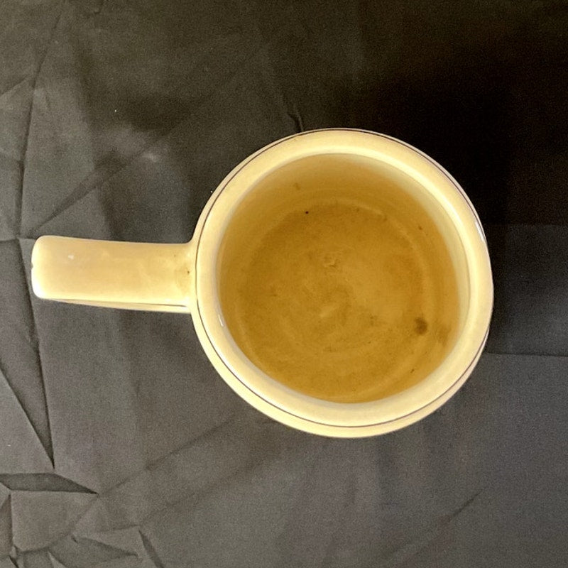 William & Mary Gold Rimmed Mug