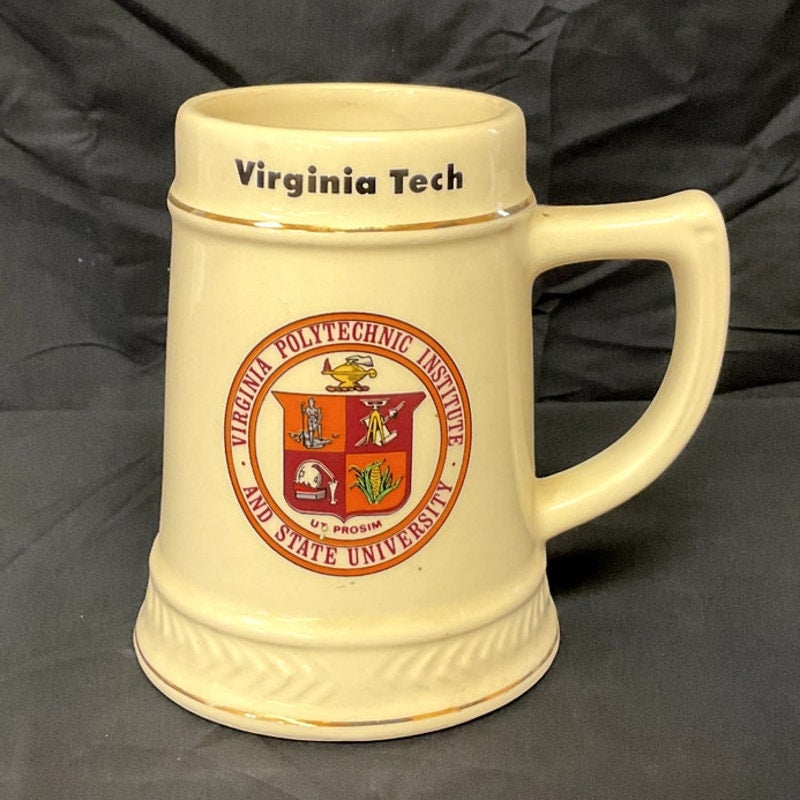 Virginia Tech Gold Rimmed Mug