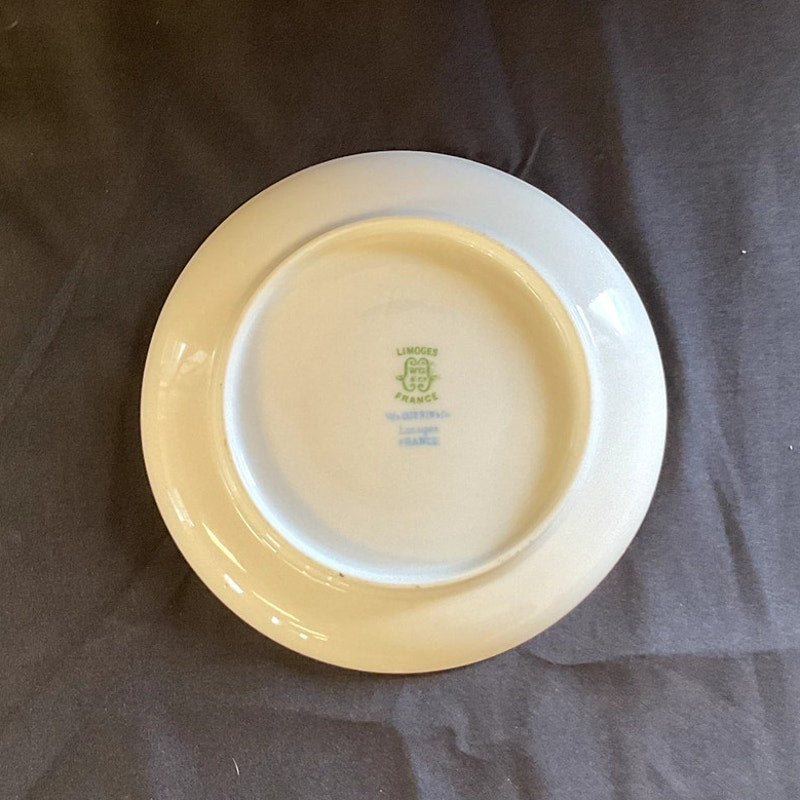 Wm Guering & Co. Limoges Gilded Bouillon Cup & Saucer circa 1900s