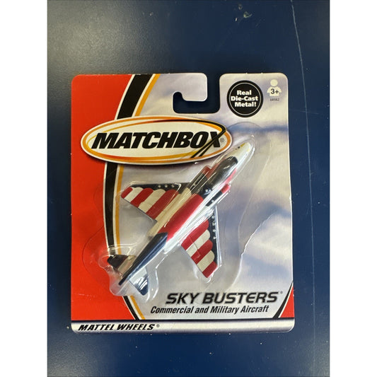 2000 Matchbox Sky Busters F-4 Navy Bicentennial Jet – Diecast 1:64 Scale (NIB)