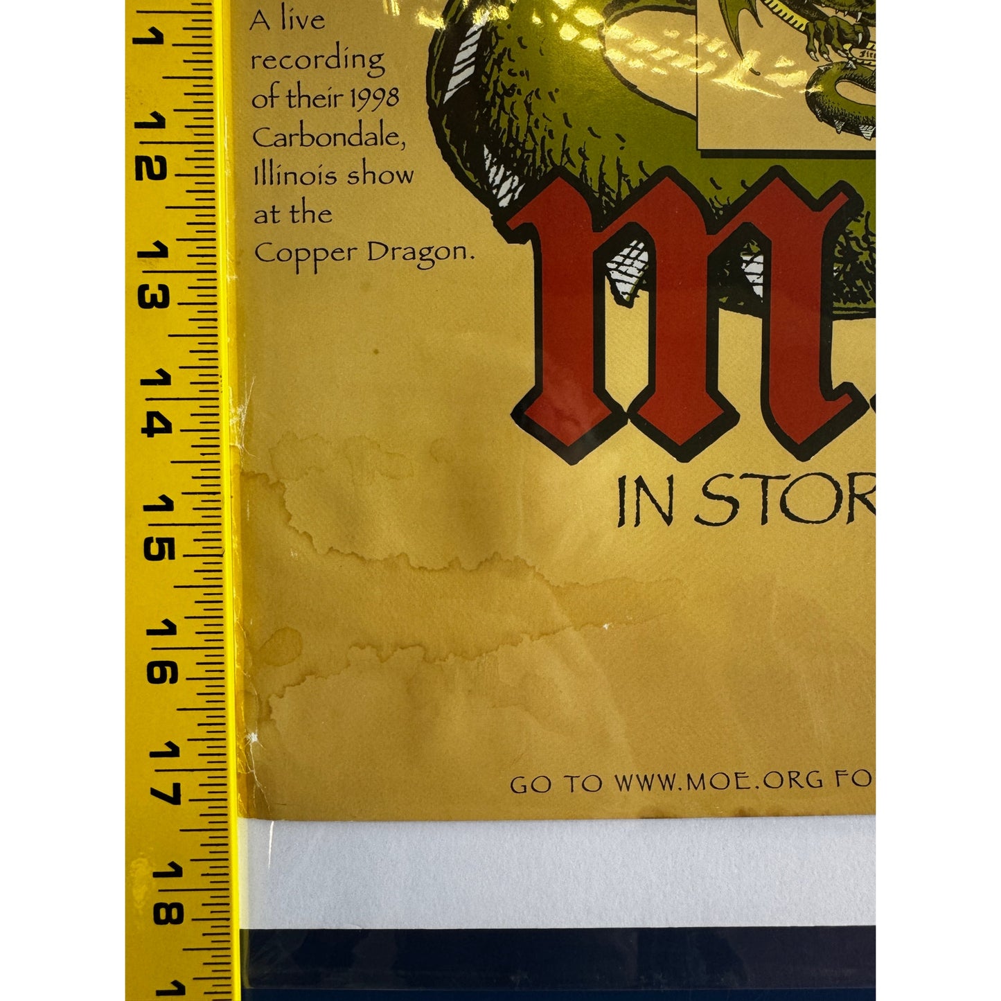17.5" X 11"-Moe-Moe Down Festival-08-31-01-Turin, NY-Album Promo Poster