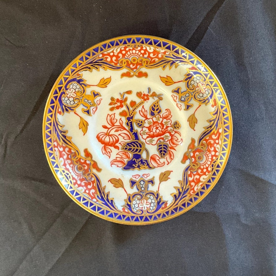 Royal Crown Derby Pattern Imari Kings #383 Tea cup & Saucer circa 1940