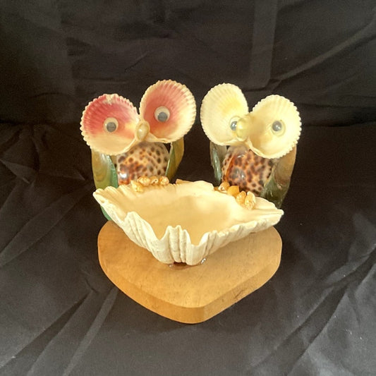 Sea Shell Owl Ring Holder