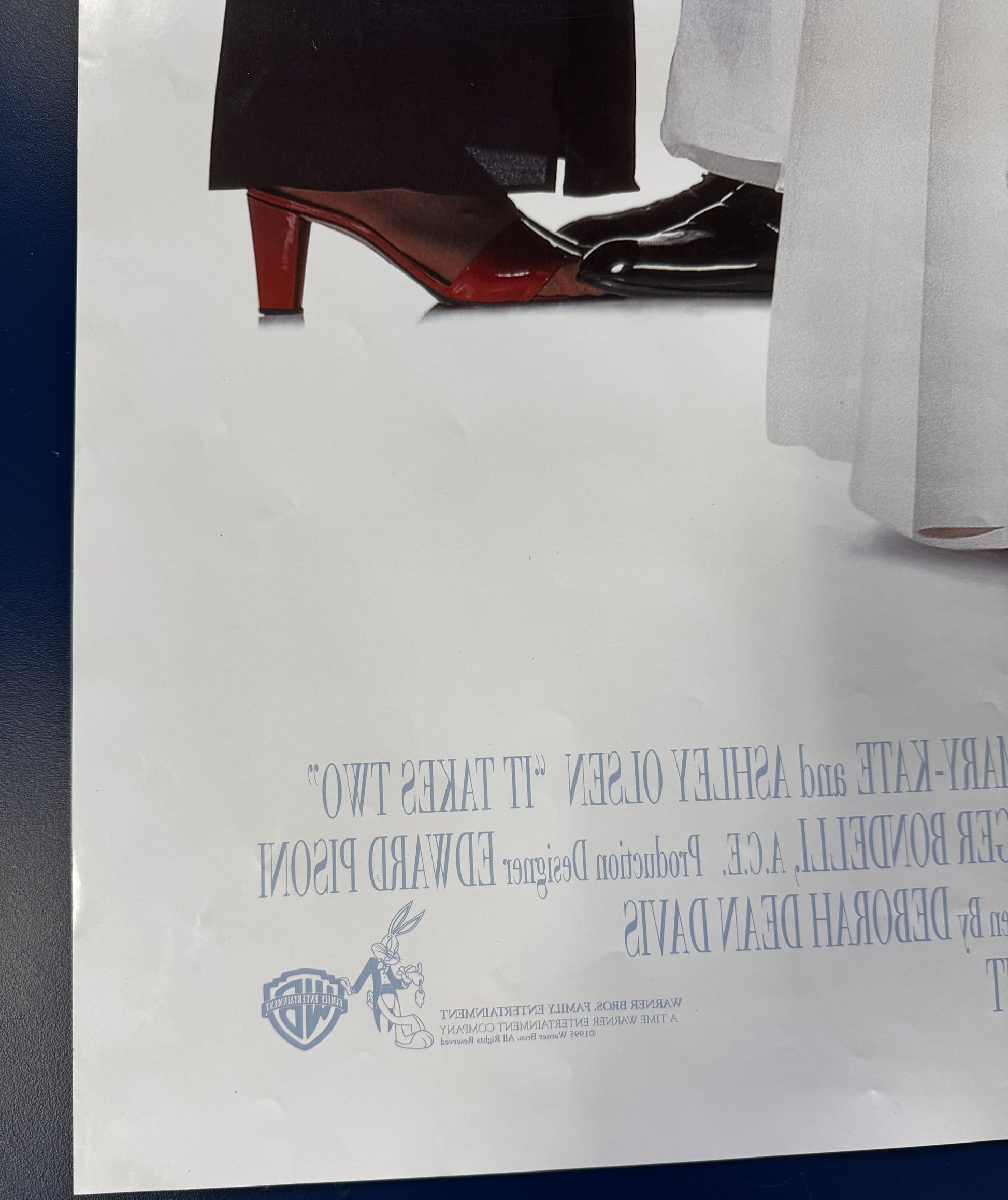 It Takes Two (1995) original movie poster - back