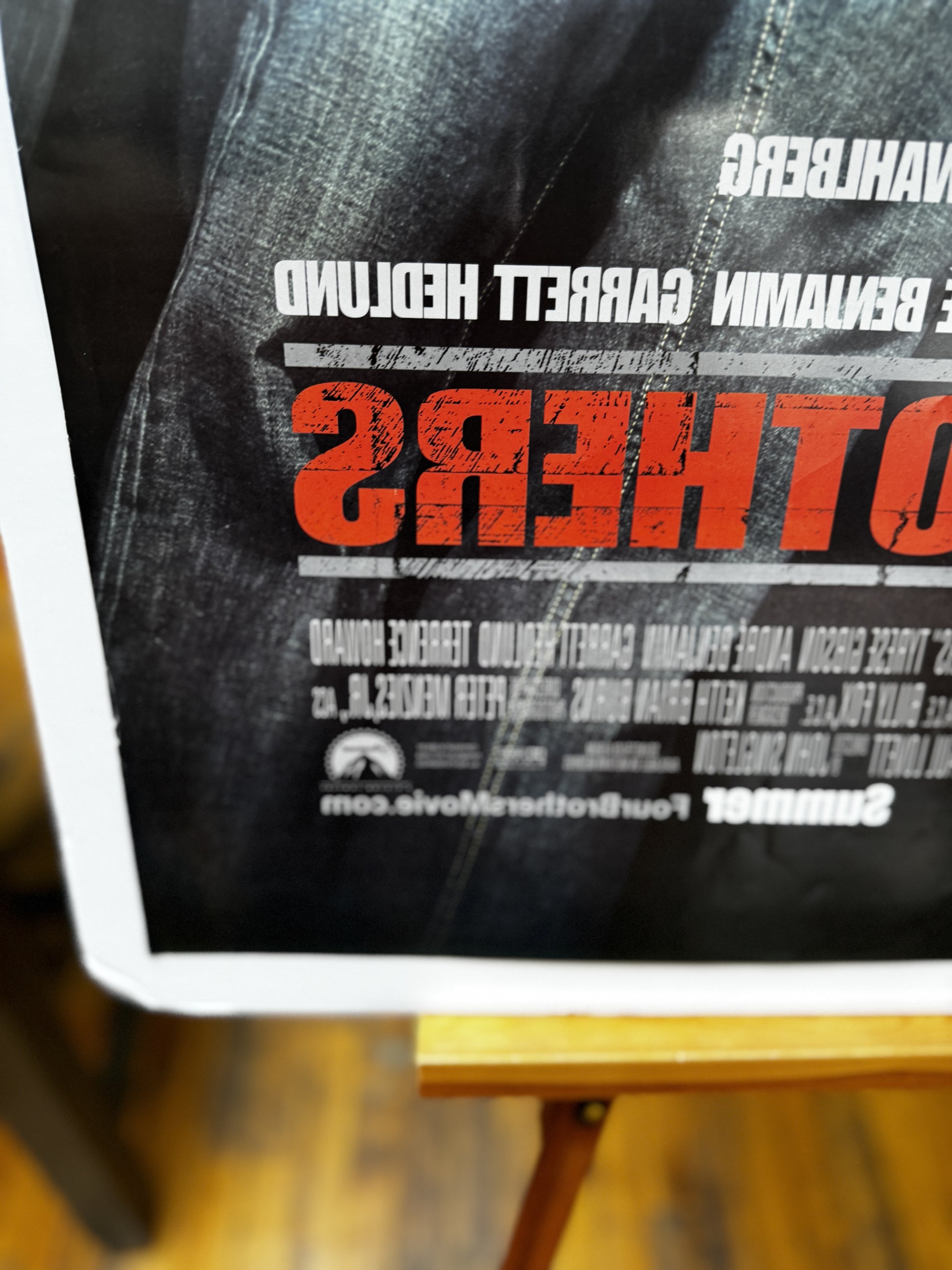 Four Brothers (2005) original movie poster - back_detail