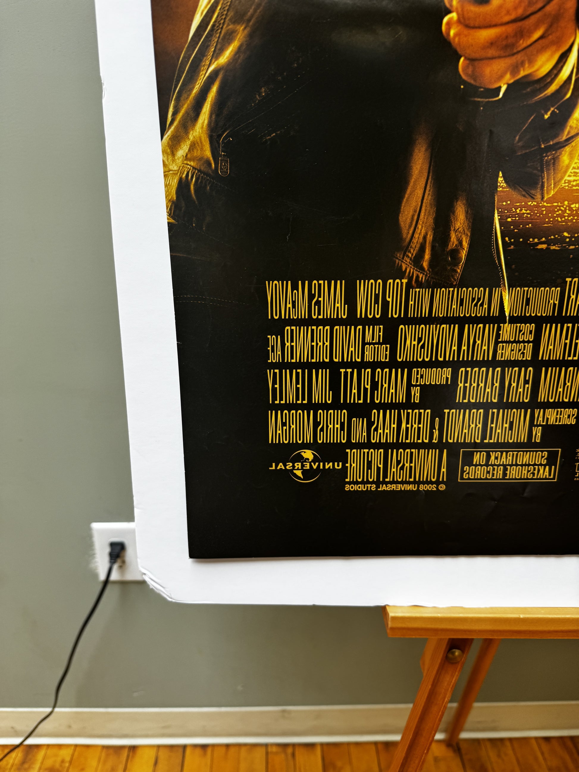 Wanted (2008) original movie poster - detail