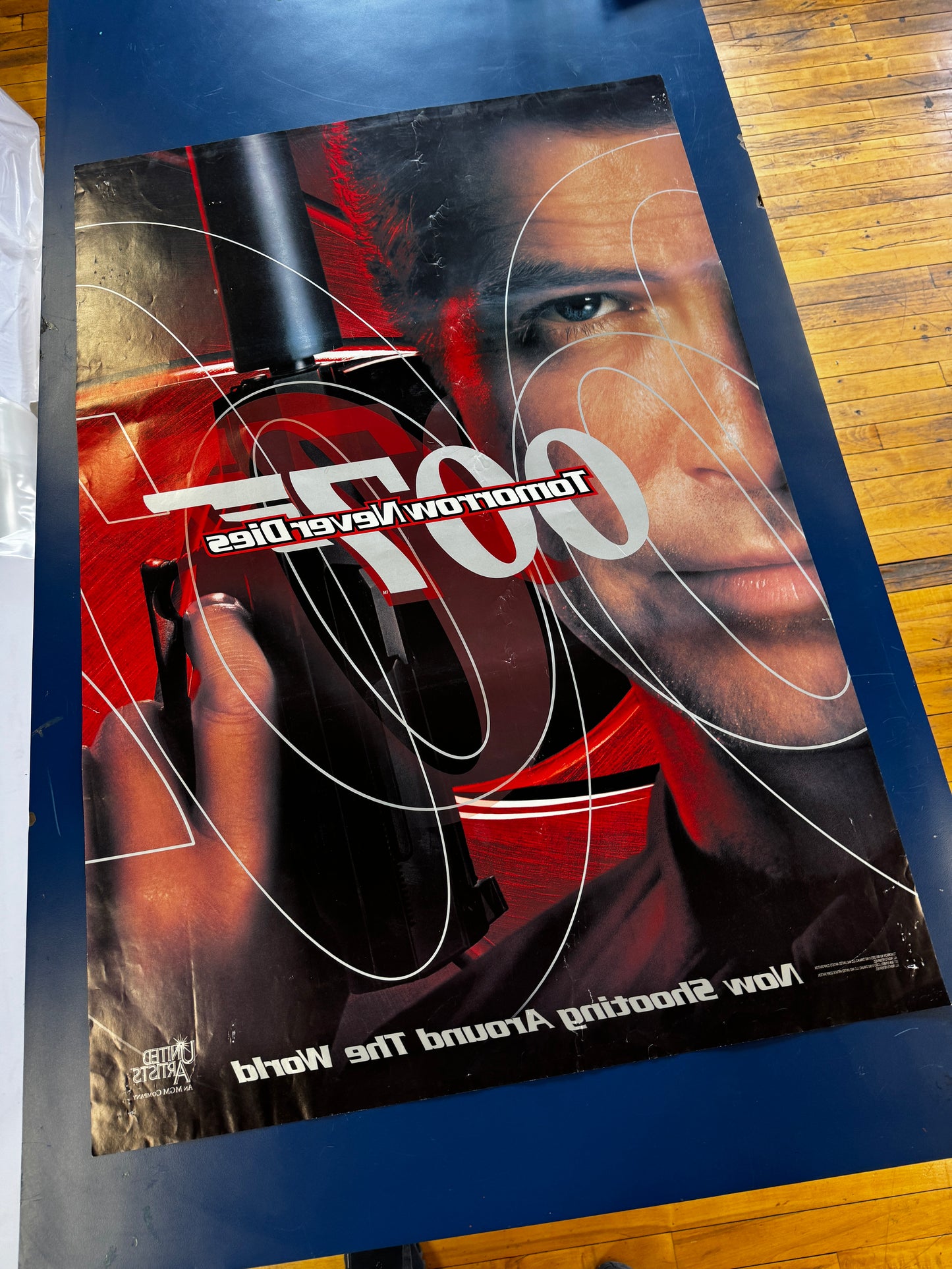 Tomorrow Never Dies (1997) original movie poster - back