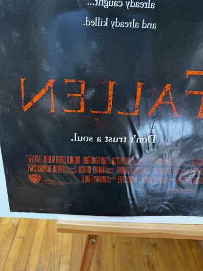 Fallen (1998) original movie poster - back