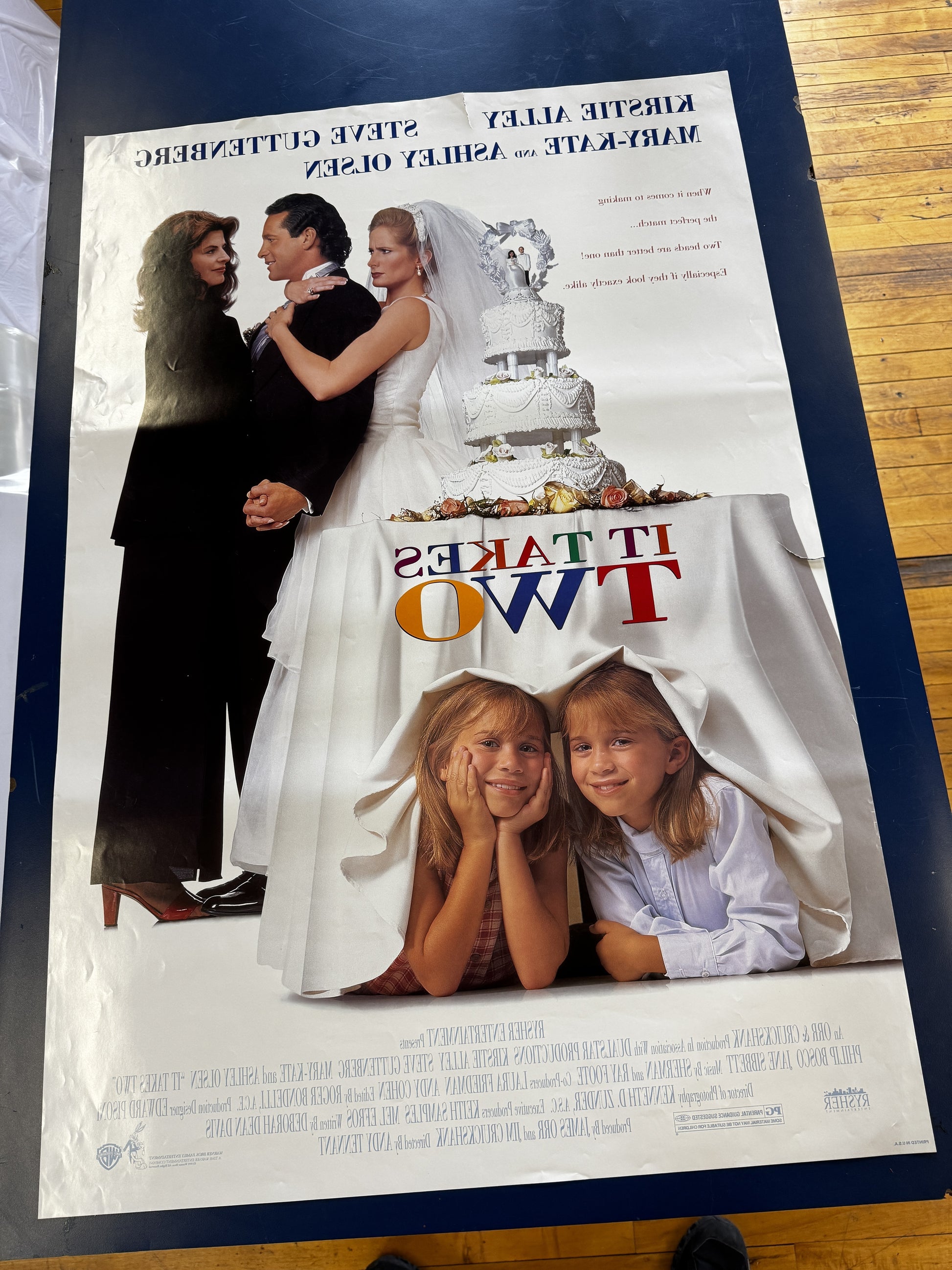 It Takes Two (1995) original movie poster - back
