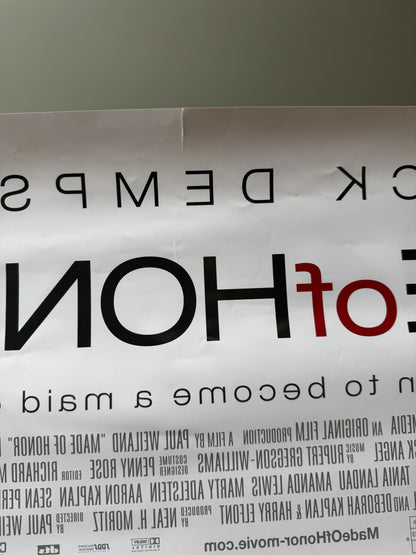 Made of Honor (2008) original movie poster - back