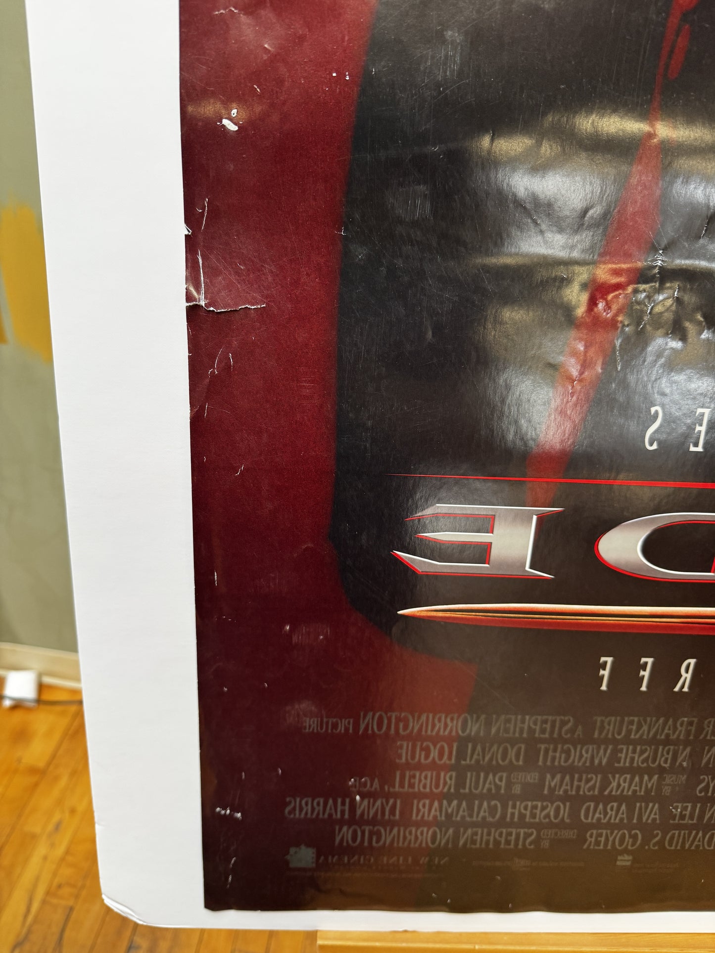Blade (1998) original movie poster - back