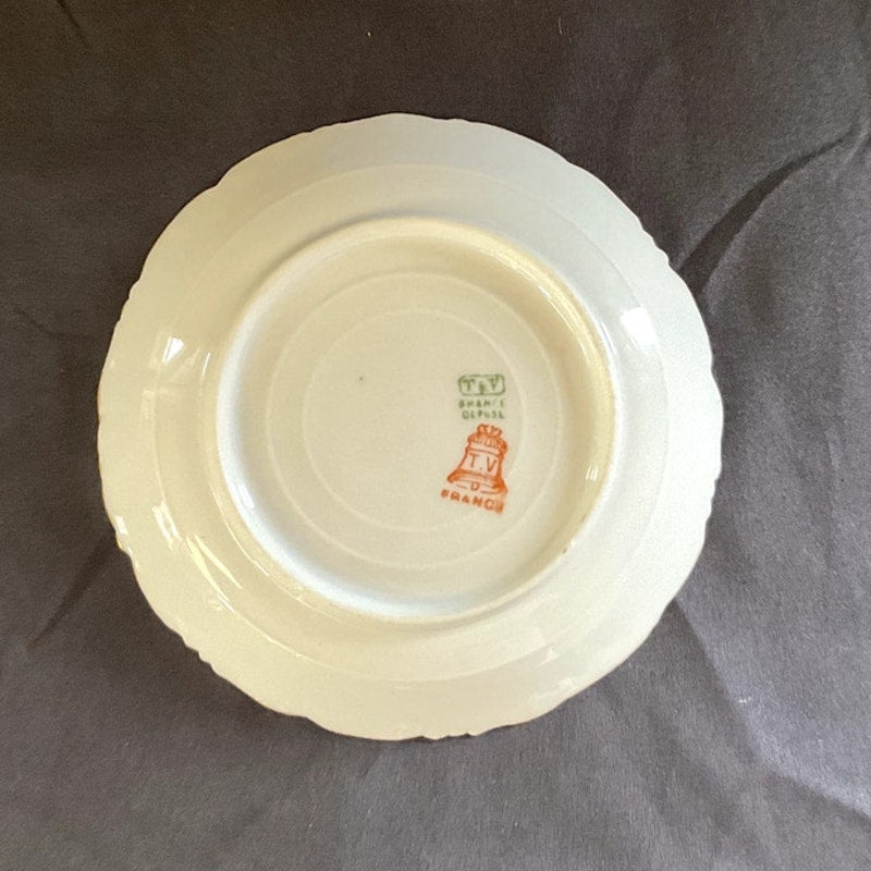 Antique Ceramic Daisy Chain T&V Hand Painted Saucer