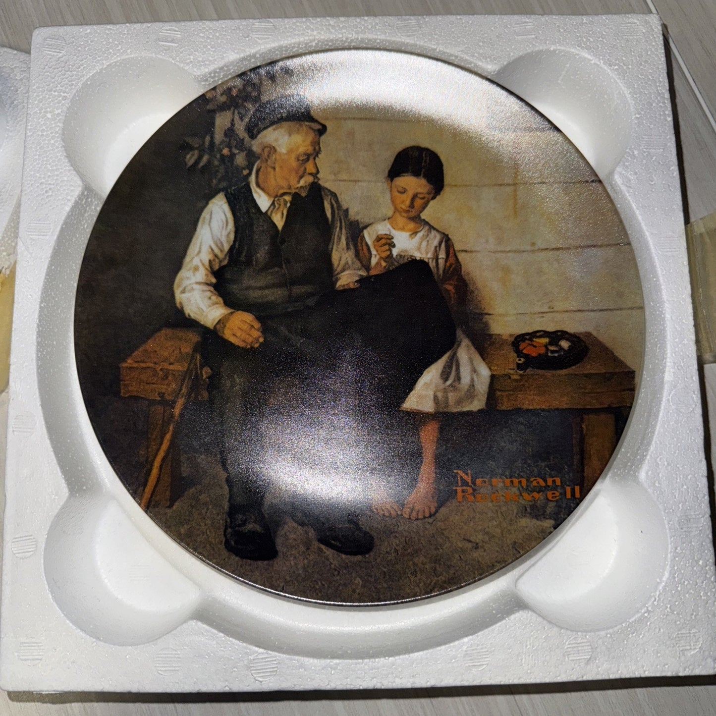Norman Rockwell Plate Lighthouse Keeper’s Daughter w/ COA & Box