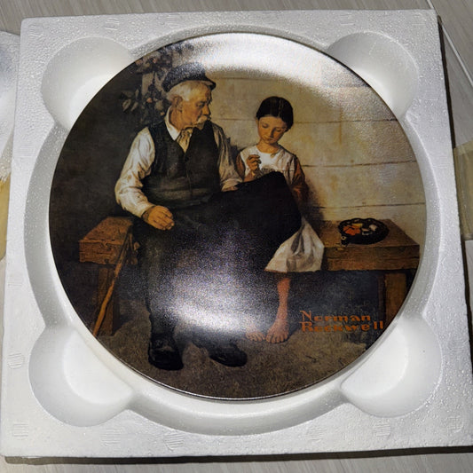 Norman Rockwell Plate Lighthouse Keeper’s Daughter w/ COA & Box