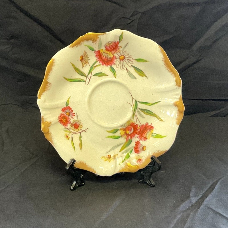 Vintage Hammersley & Co. Hand Painted Bone China Saucer