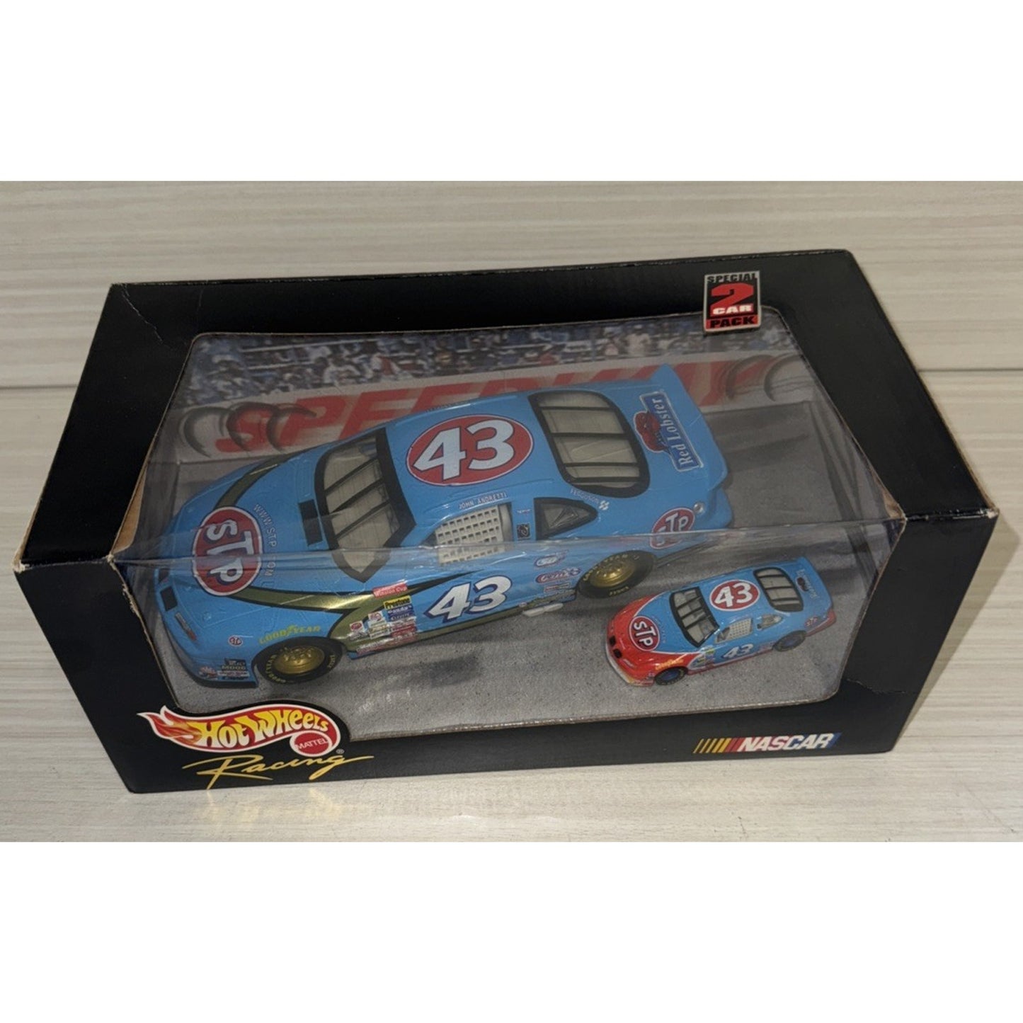 #43 Hot Wheels Richard Petty 1998 NASCAR DieCast 2 Pack Set RARE