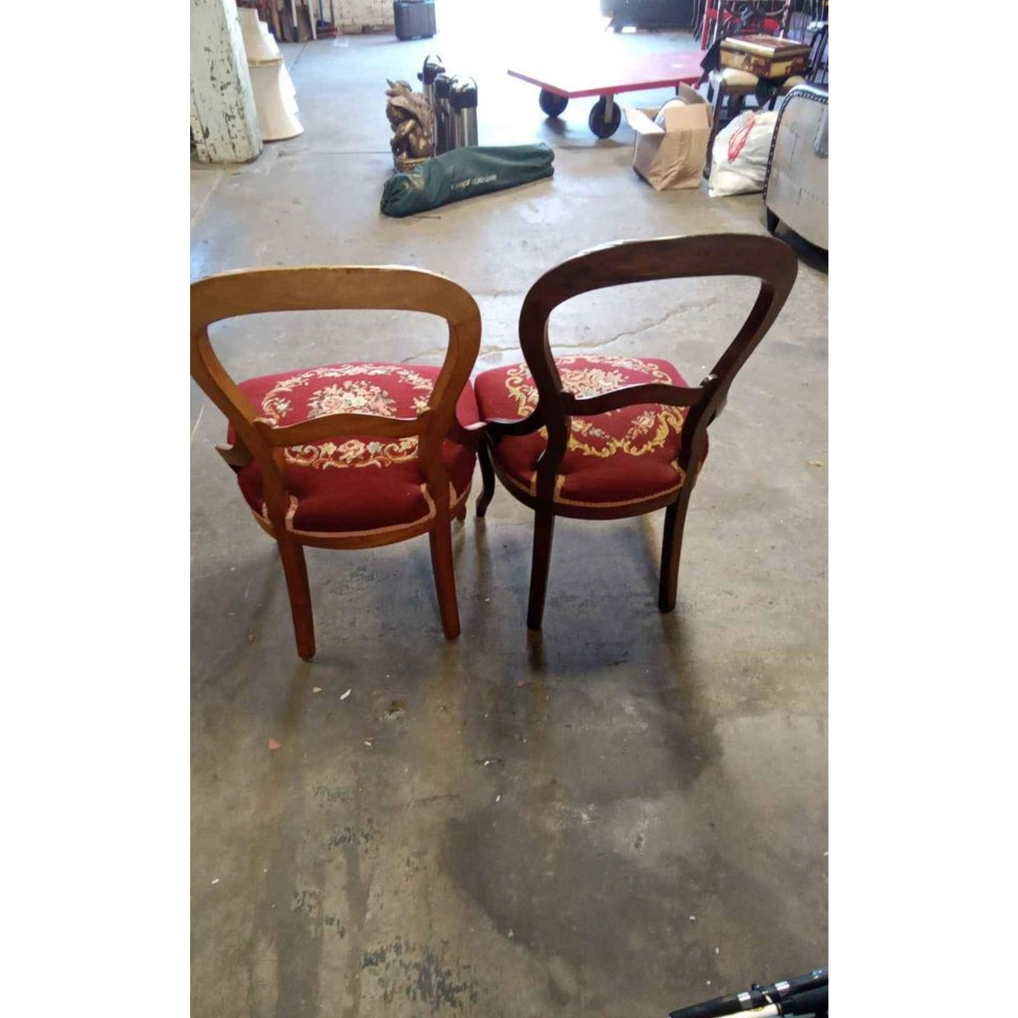 2 American Victorian Antique Parlor Side Chairs