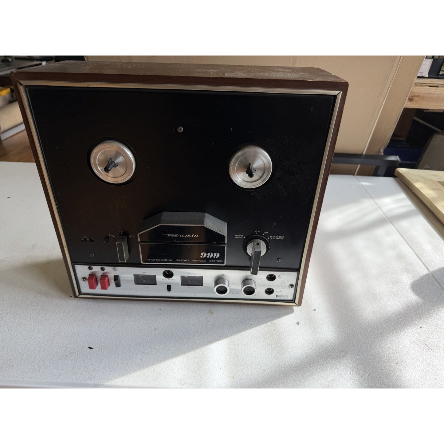 Realistic 999 3 Head 3 Speed Reel to Reel Tape Player/Recorder ● Not Tested