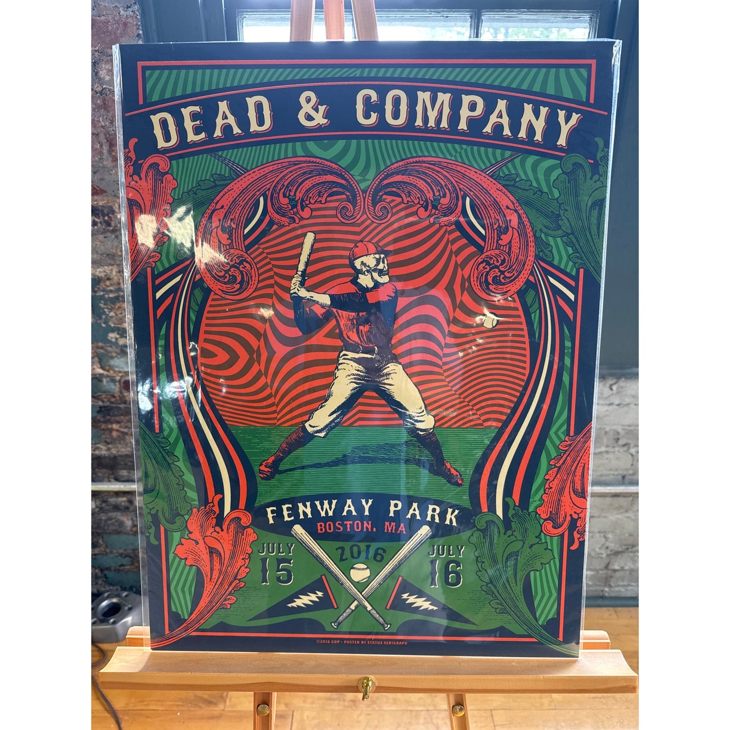 Dead & Co 7/15-16/16 Fenway Helton Poster 1963 of 2050