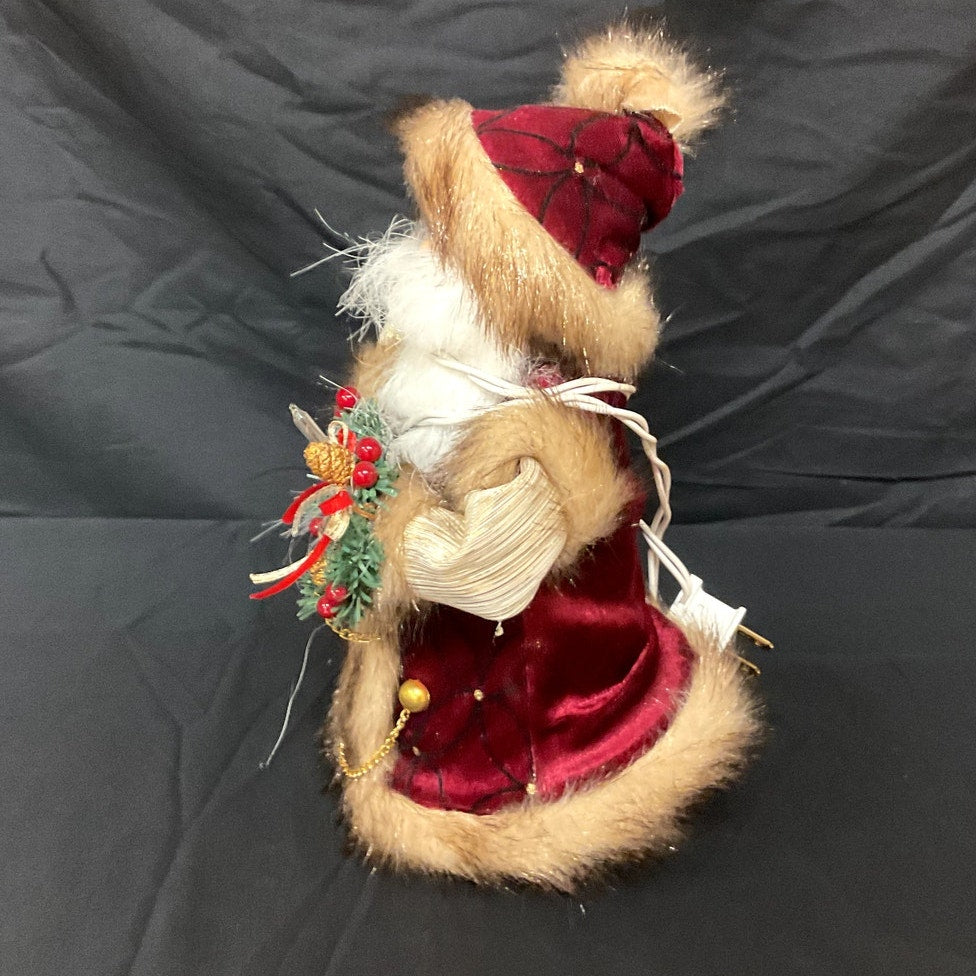 Vintage Lighted Santa Claus Tree Topper