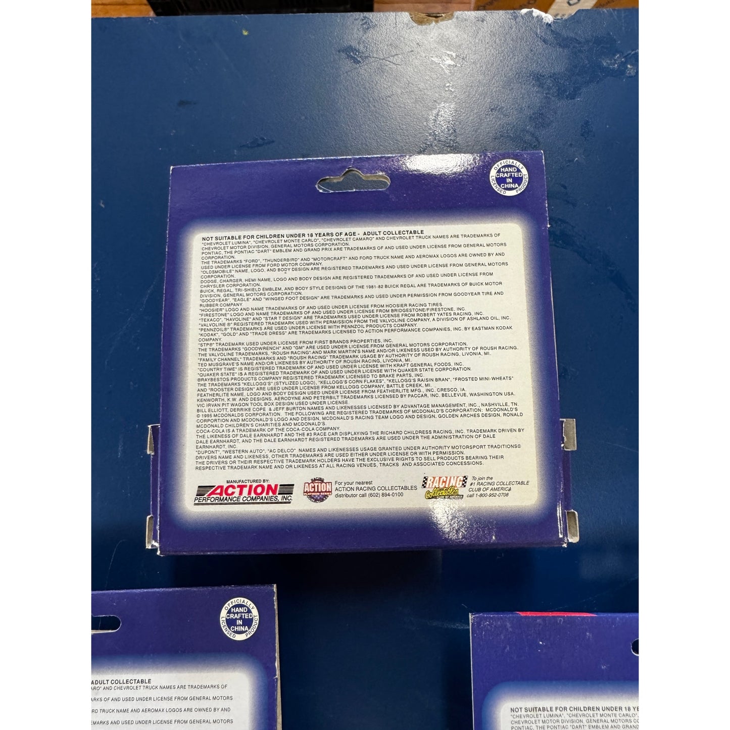 Lot of Seven Racing Action Platinum Series 1995 Trucks & Matching Trading Cards – #28, #52 (Ken Schrader), #7, #16, #84 (Joe Ruttman), #71, #16