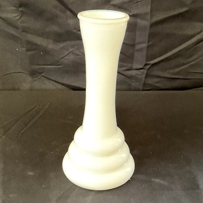 Vintage White Milk Glass Vase