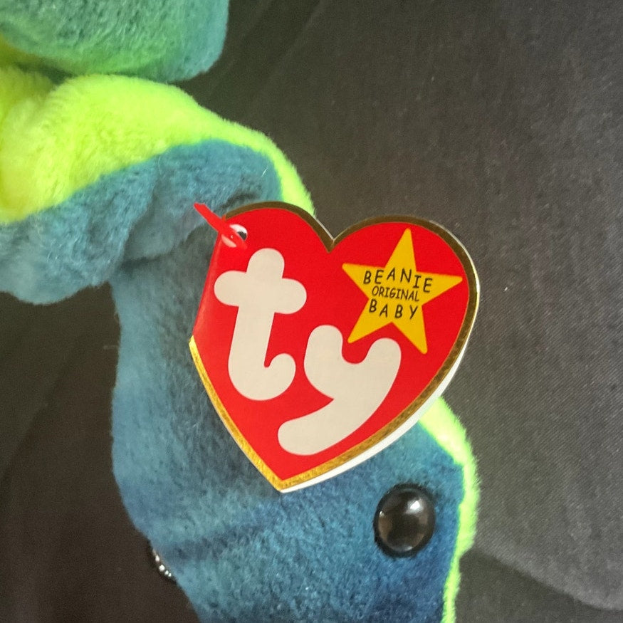 (Rare) Vintage TY Beanie Baby - "Hissy," 1997, Made of PVC Pellets