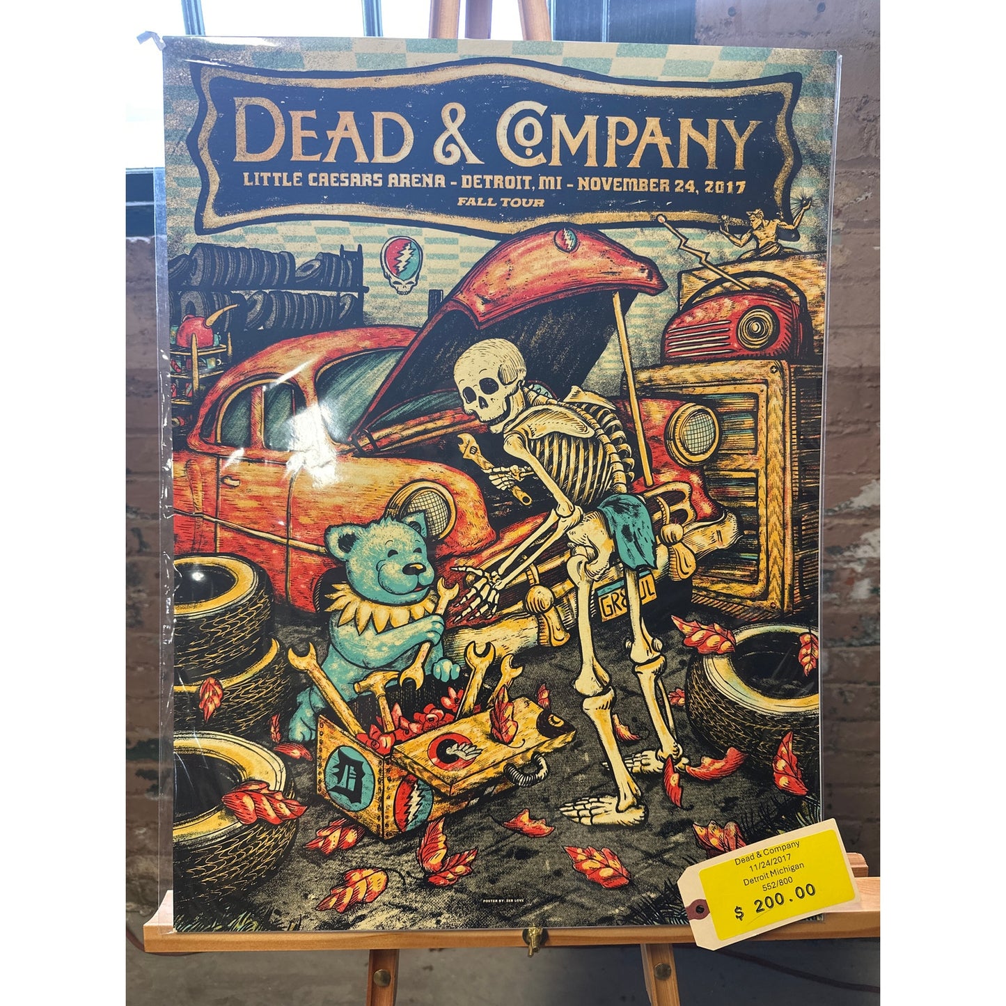 Dead & Co 11/24/17 Detroit Zeb Love Poster, 552/800