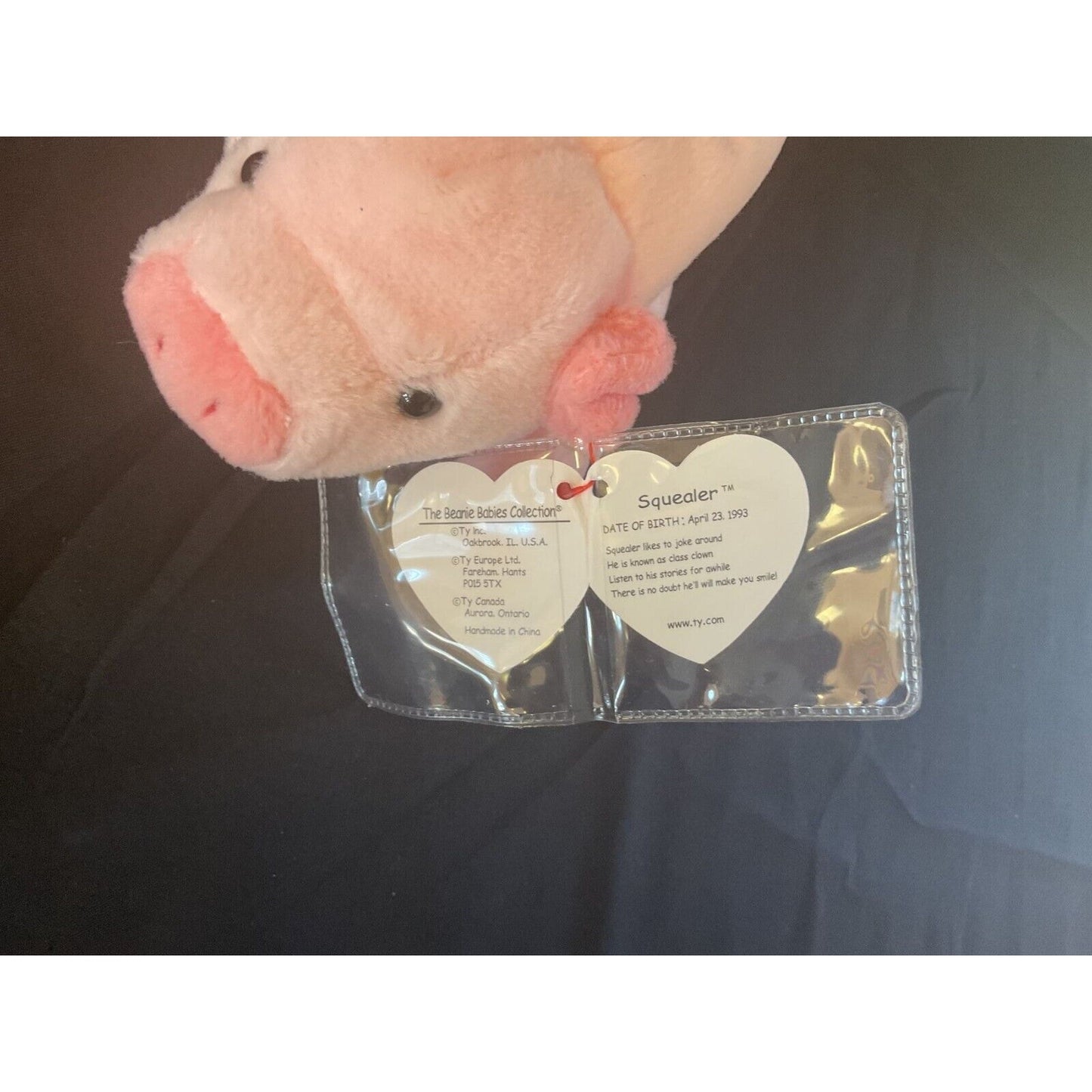 Vintage TY Beanie Baby - "Squealer," 1993