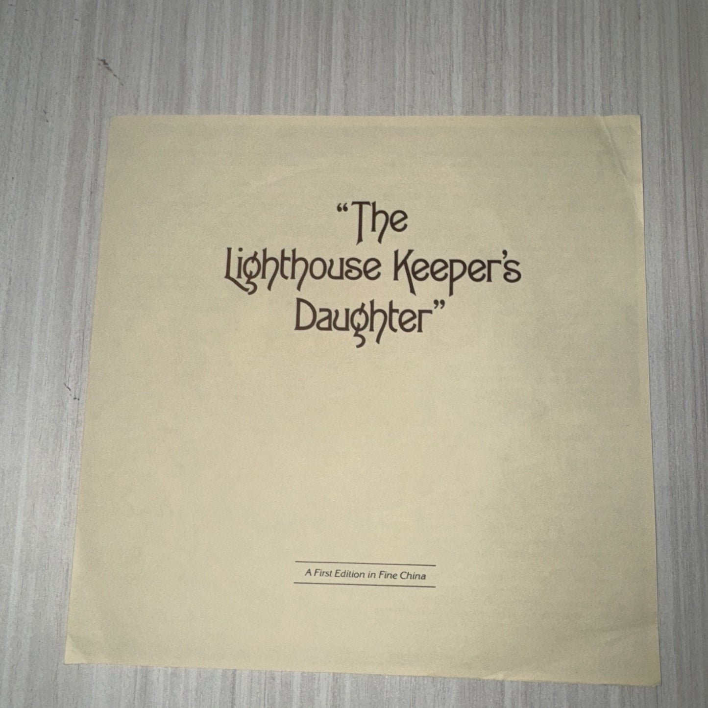 Norman Rockwell Plate Lighthouse Keeper’s Daughter w/ COA & Box