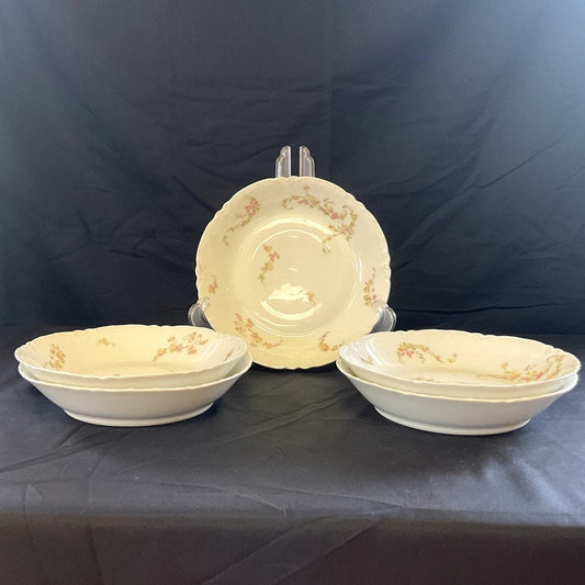 Haviland Limoges Soup Bowls circa 1889-1931 - Set of 5
