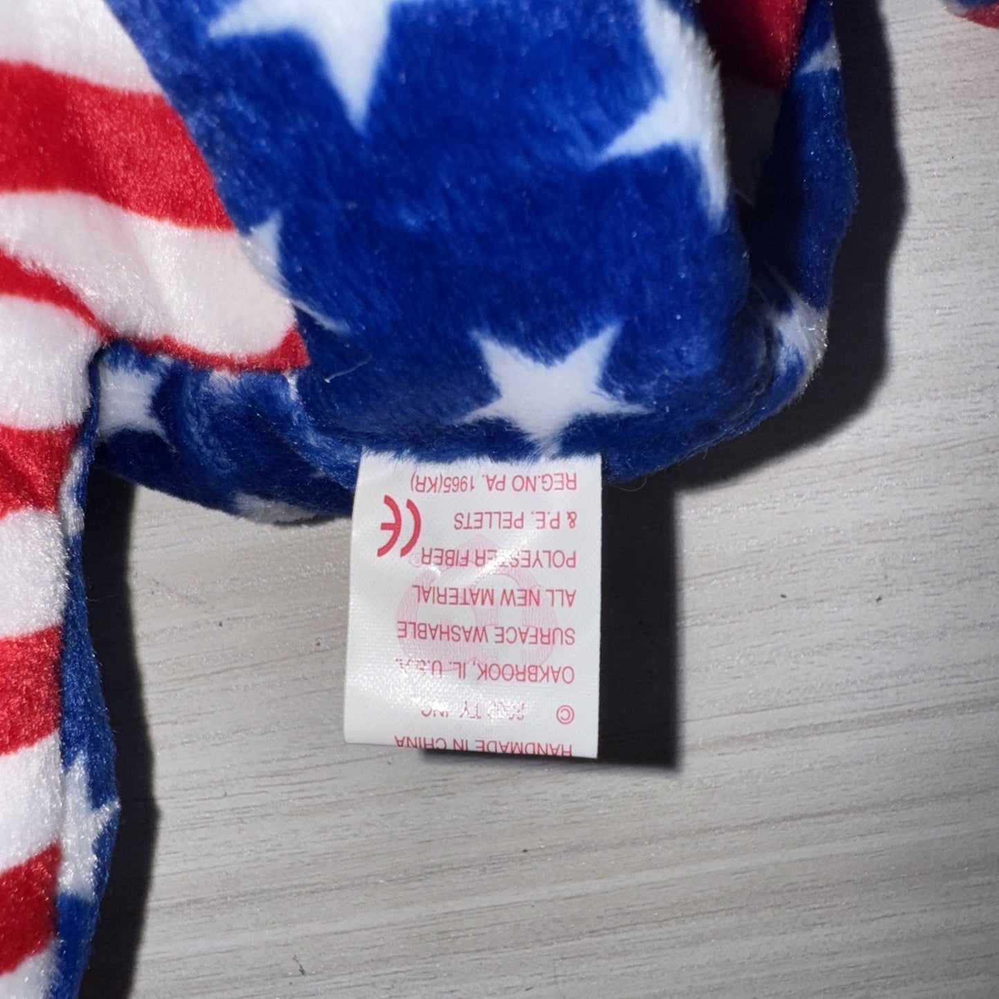 TY Beanie Babies Liberty Bears Lot of 3 VTG 2001 USA Tags RWB Clean Protected