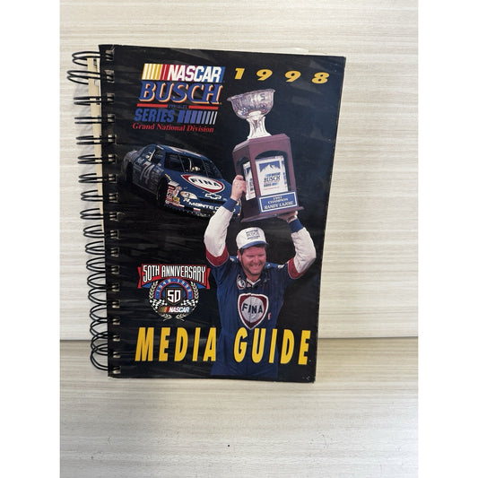 1998 NASCAR Busch Series Media Guide 50th Anniv Randy LaJoie FINA #74 RARE