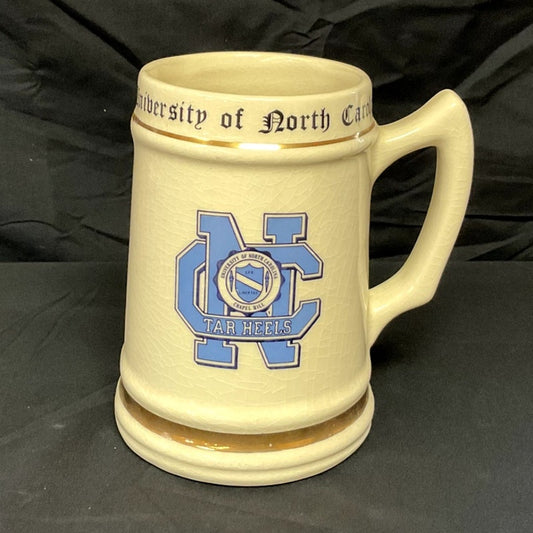 University of North Carolina 2000s Gold Rimmed Beer Stein