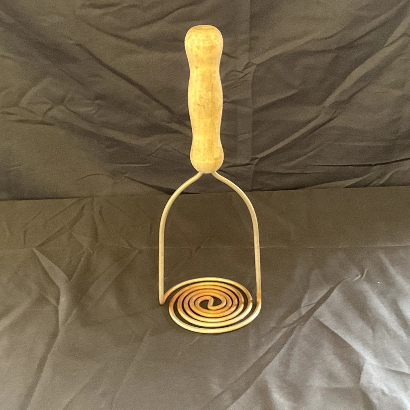 Vintage Wood Handle Spiral Potato Masher