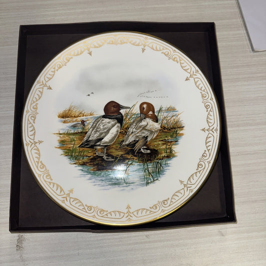 Canvasbacks Water Bird Plate by Boehm in Box w/ Care Instructions